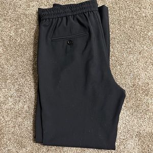 Express Extra Slim Tech Drawstring Dress Pant size 30x30 Black